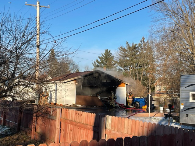 Sunday garage fire in Merrill’s Sixth Ward related to use of space heater, overloaded extension cord