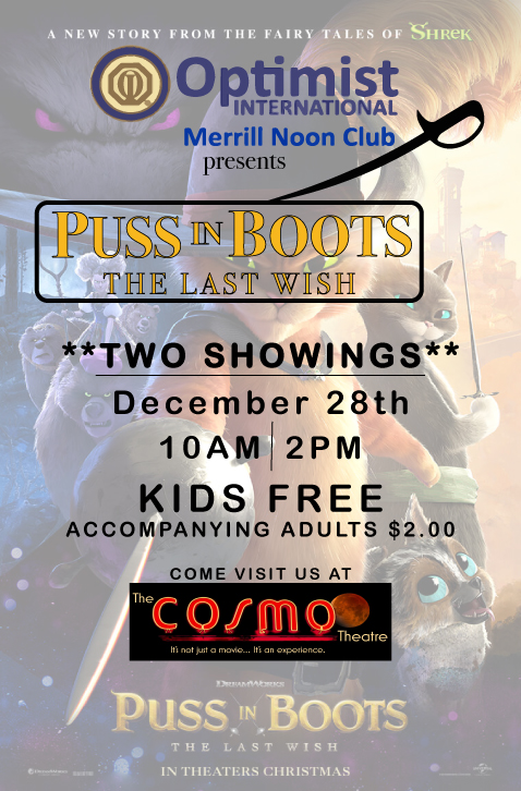 Optimists sponsor free winter movie for youth