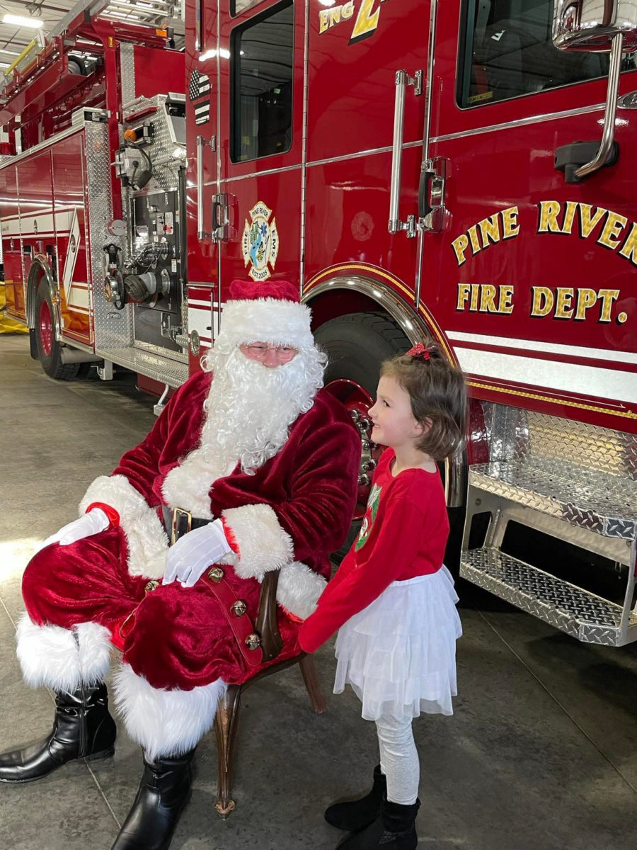 Third annual Santa in the Firehouse in Town of Pine River