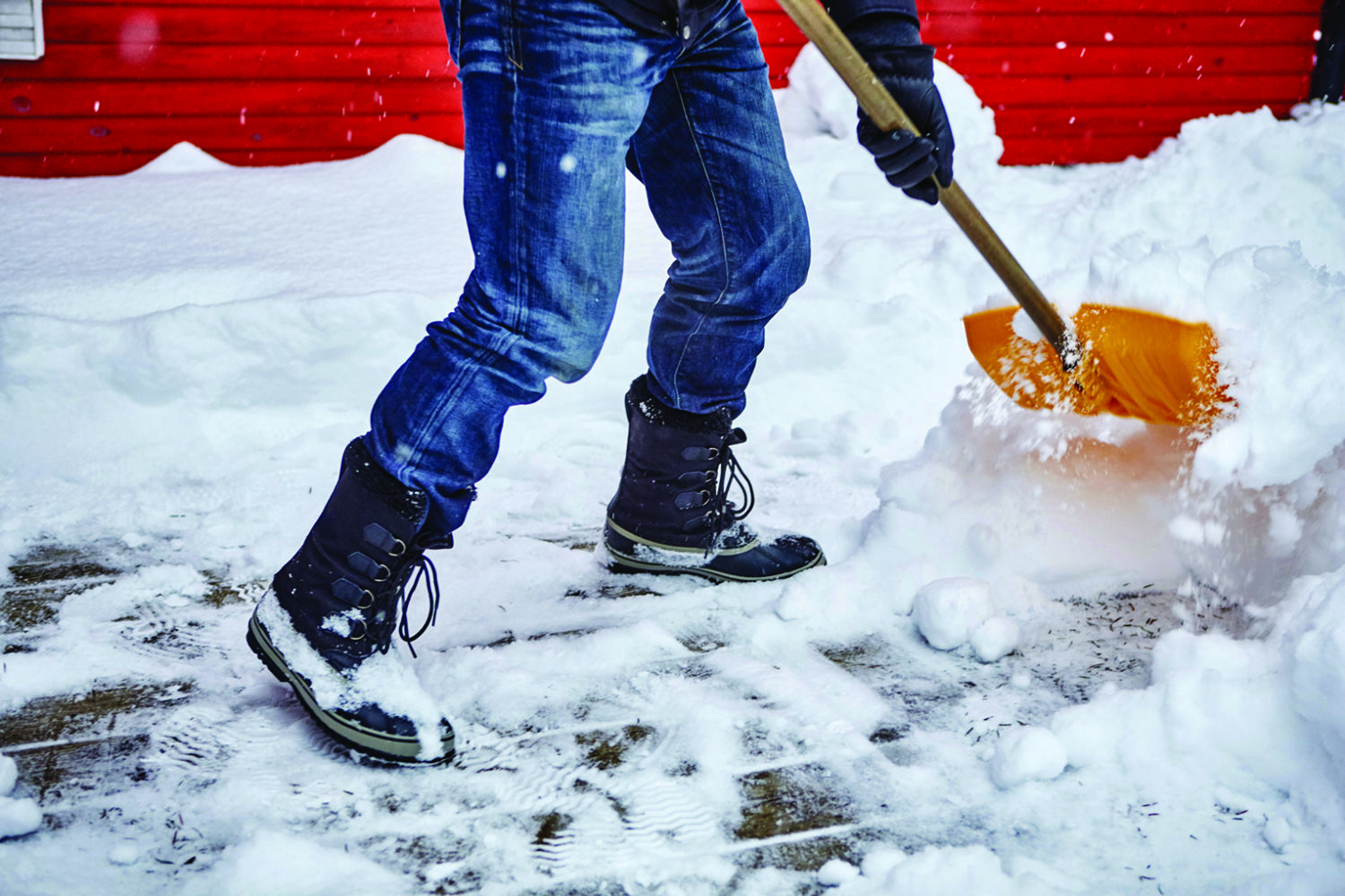 Avoid a heart attack while shoveling snow