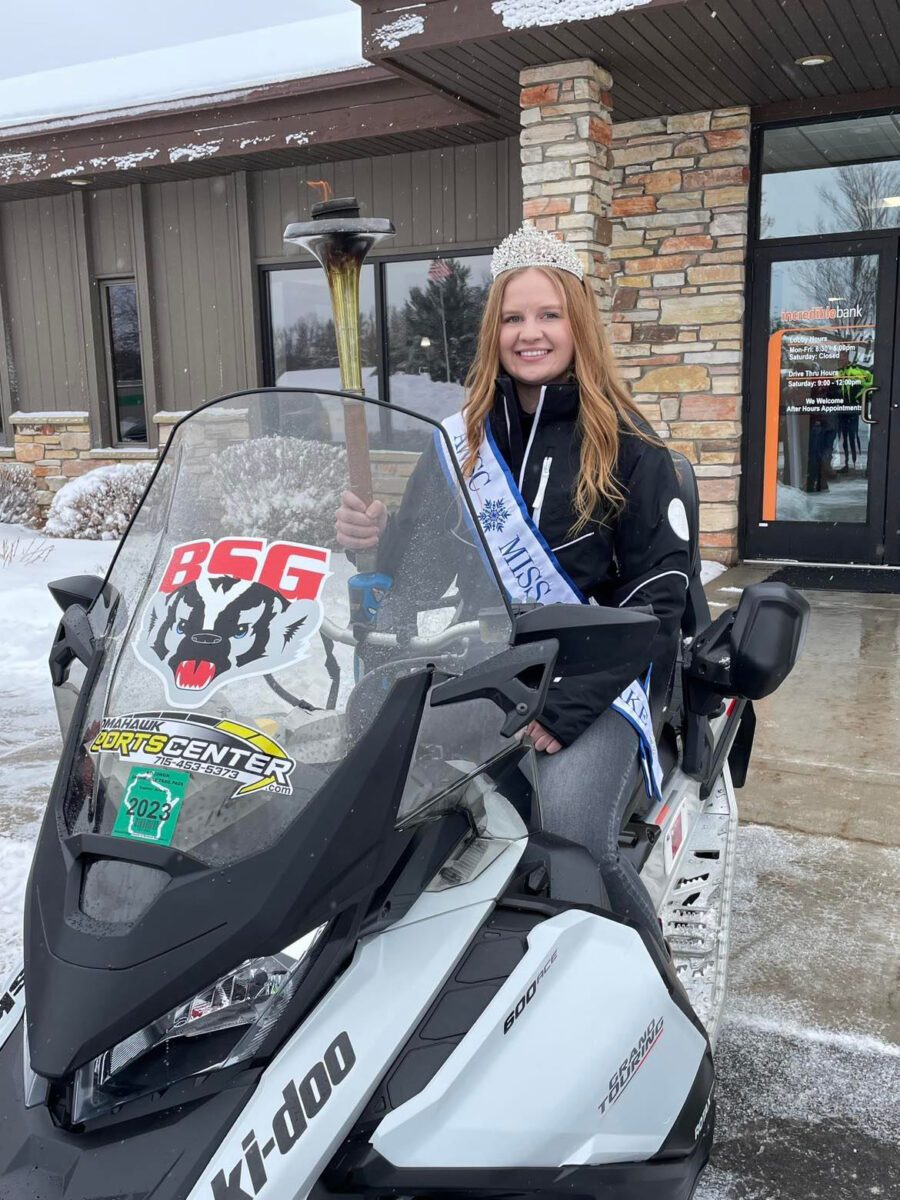 Annual Snowmobile Torch Ride for 34th Edition of the Badger State Witner Games stops in Merrill