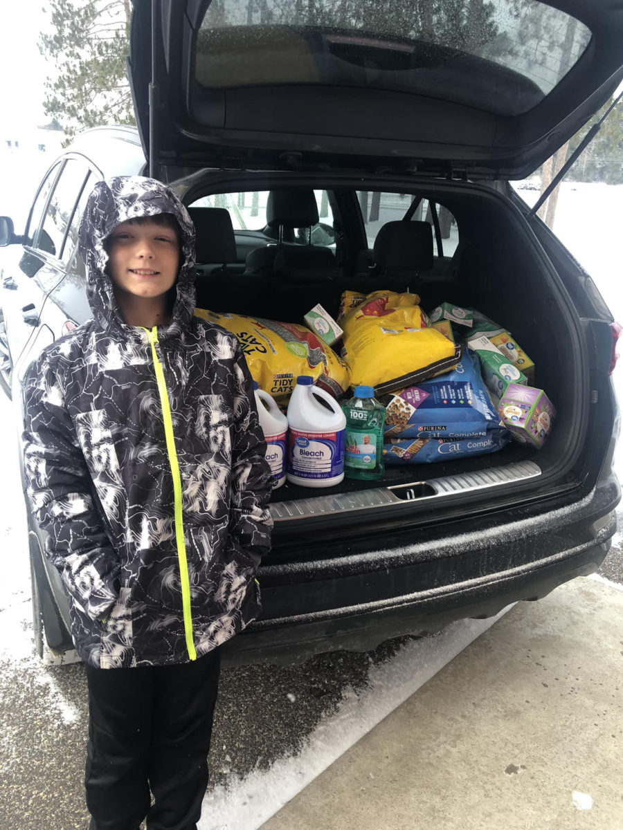 10-year-old donates to LCHS for his birthday