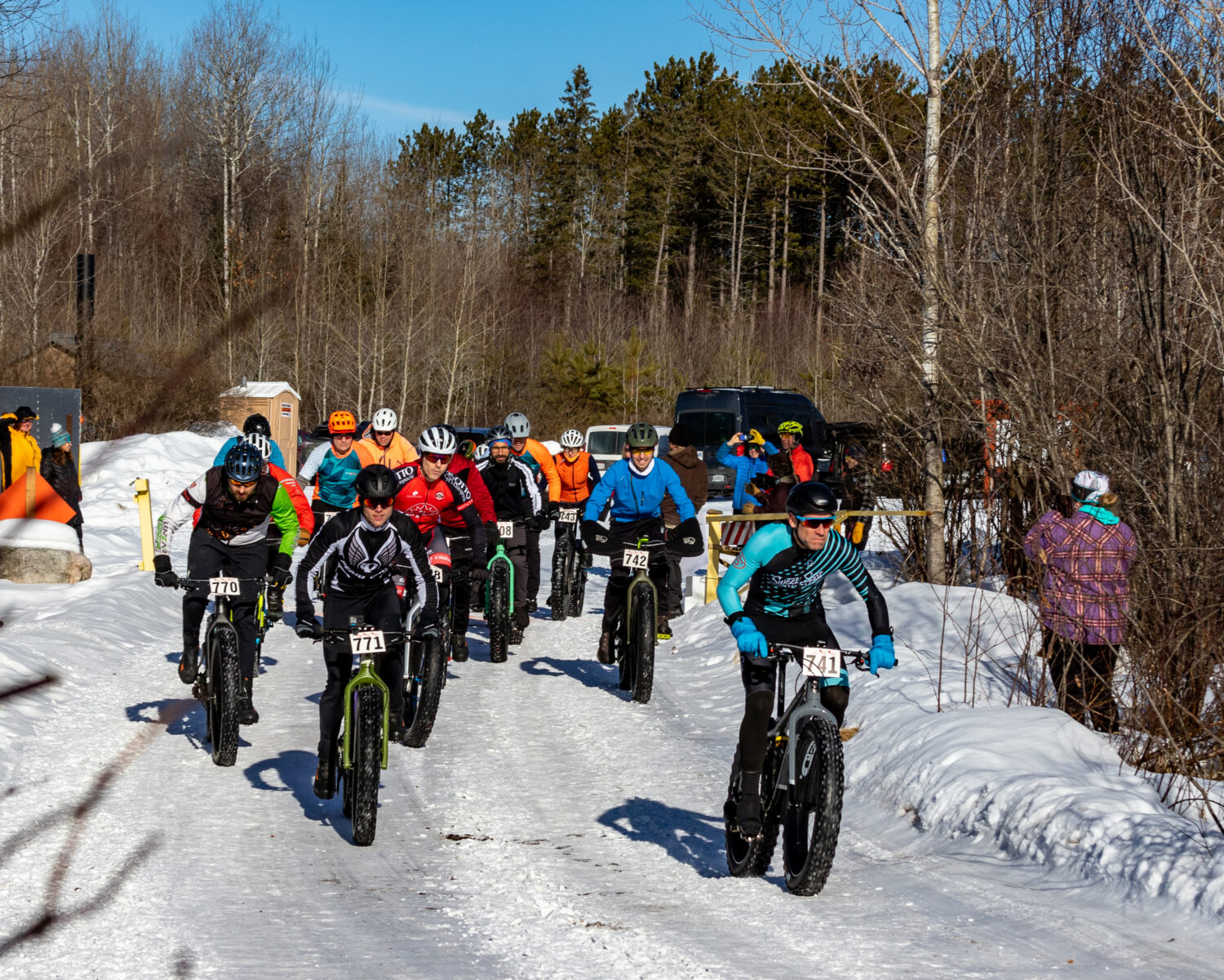 Badger State Games Fat Bike Race held at Prairie River Dells Trail Head
