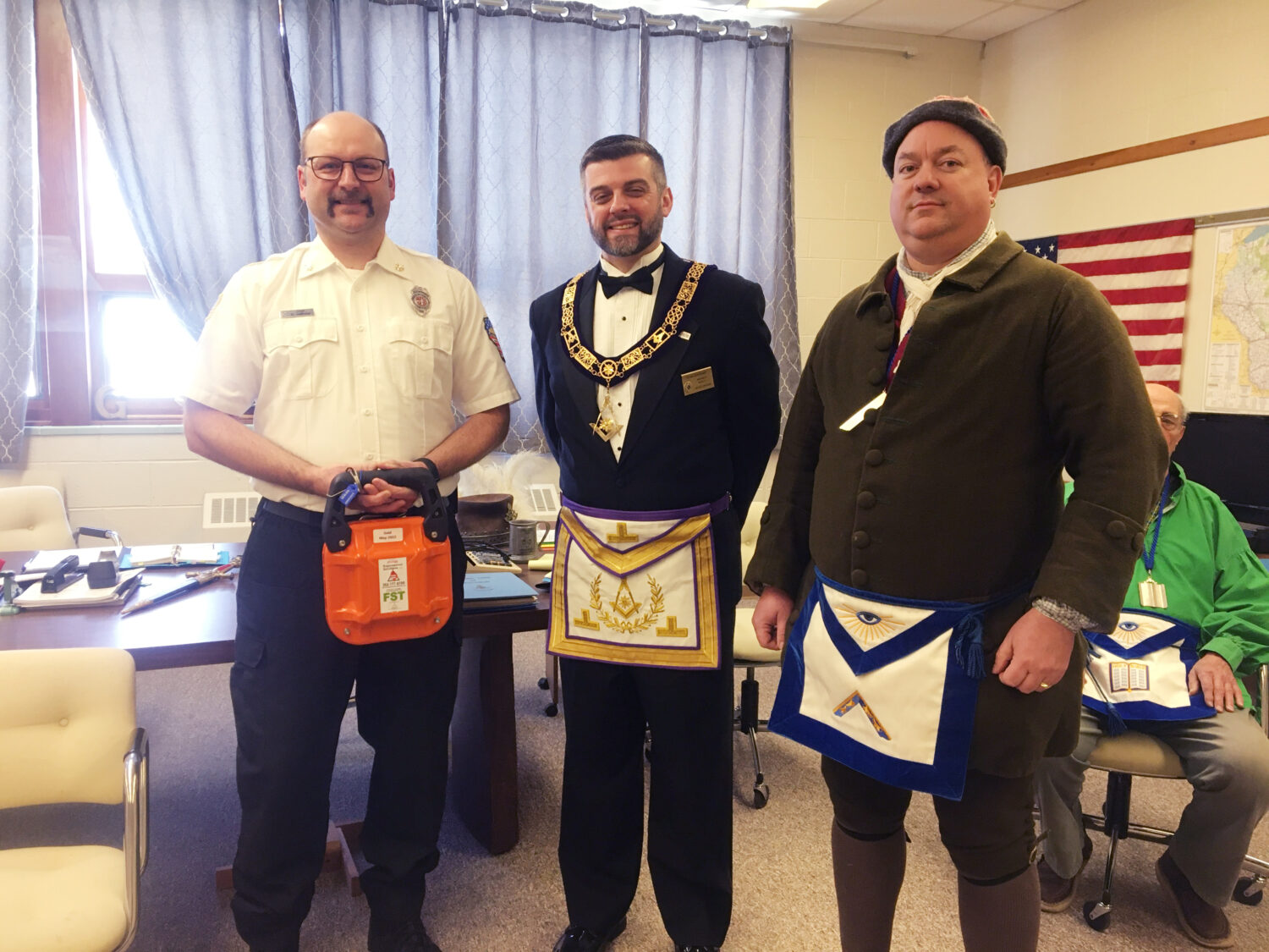 Freemasons donate to Hamburg Volunteer Fire Department