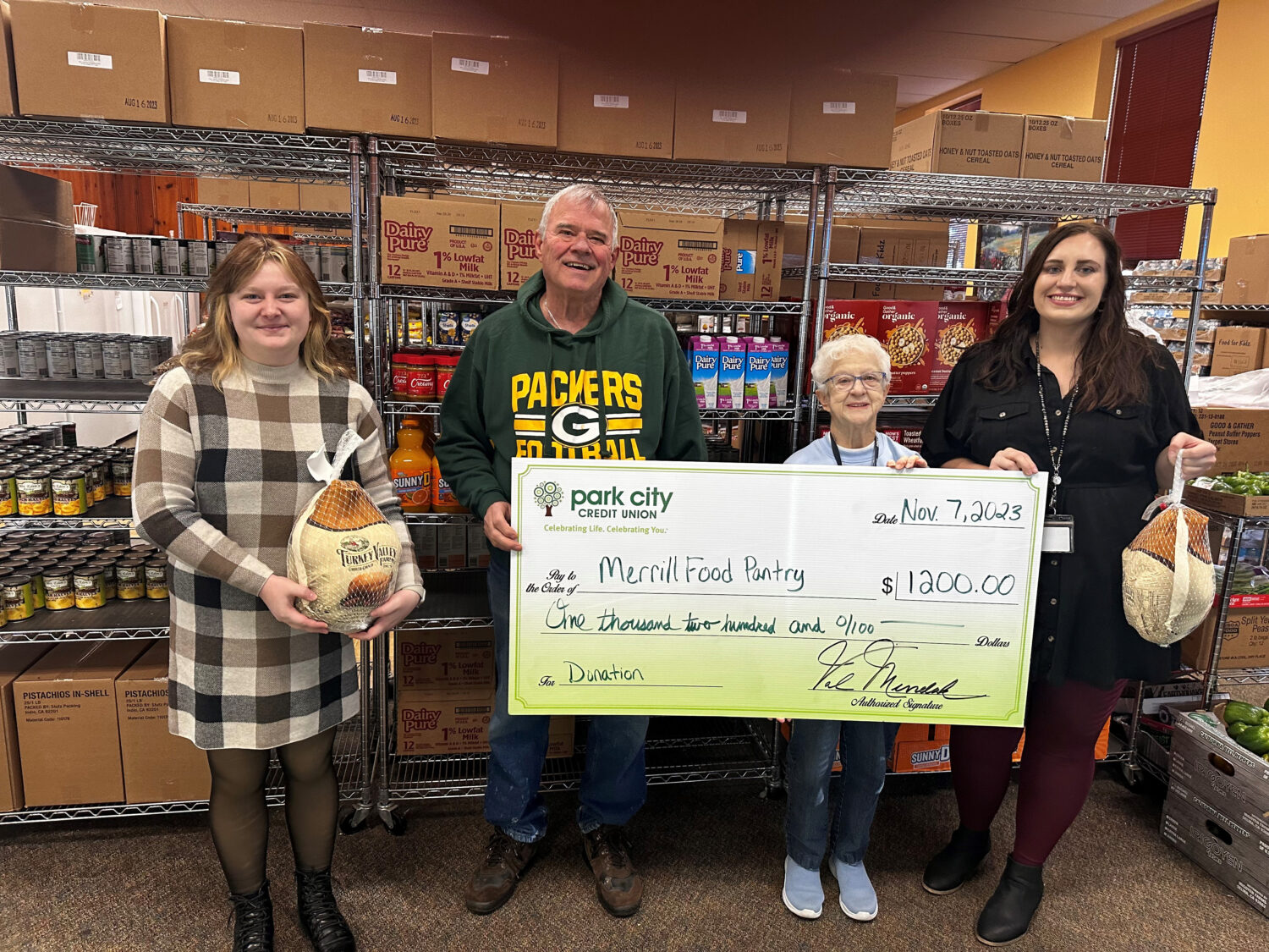 Park City Credit Union supports local communities with $3,800 donation to area food pantries