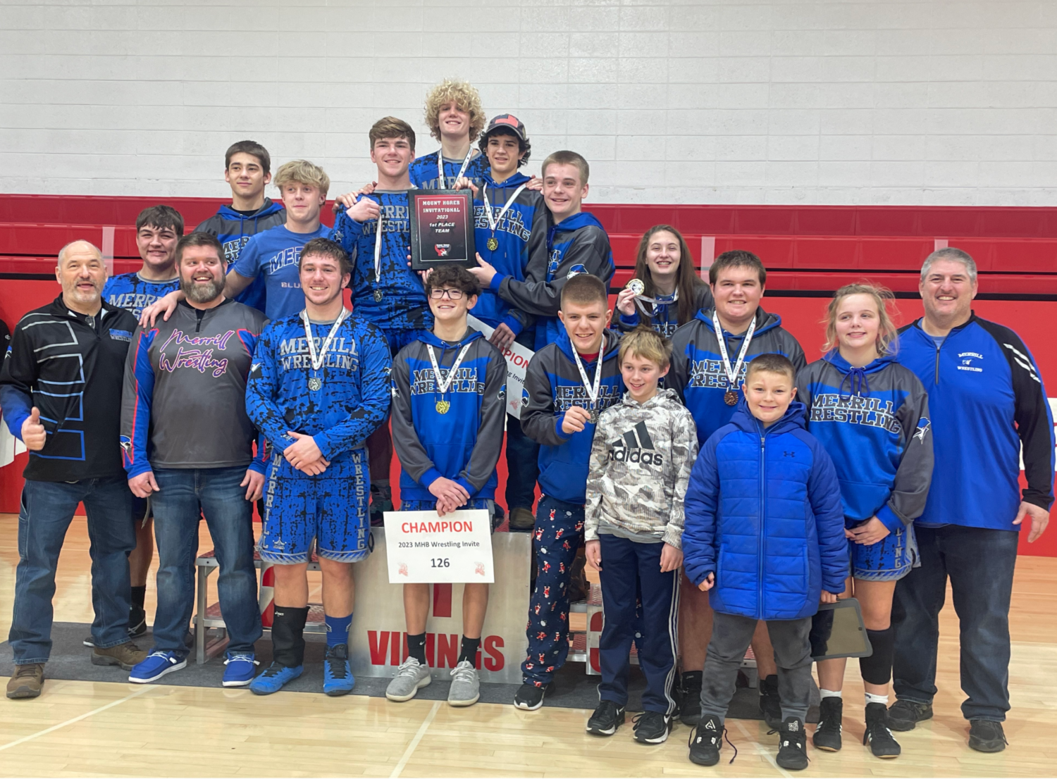 Merrill wrestlers win Wausau East dual at home on parent’s night, win Mount Horeb Tournament