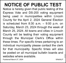 Public testing of voting equipment